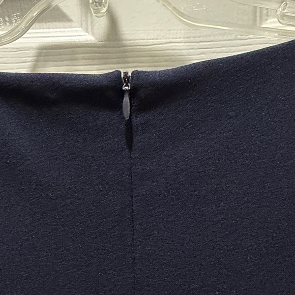 Scapa Navy and White Pleated Dress - Picture 8 of 12